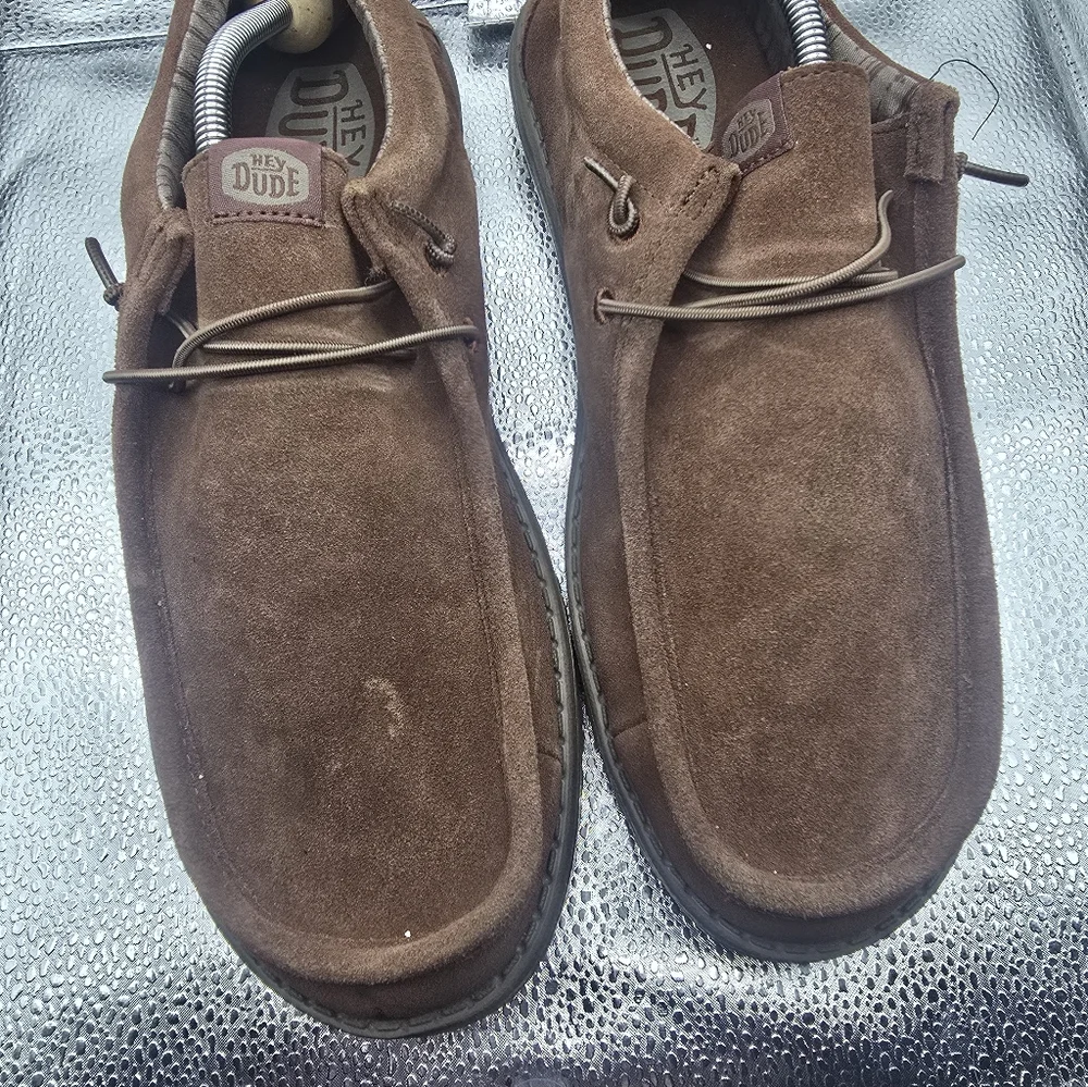 Hey Dude Brown Suede Casual Slip-On Loafers